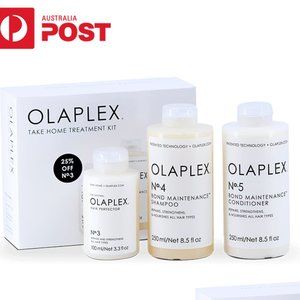 OLAPLEX HOME TREATMENT KIT PACK No. 3Perfect+ No. 4 +No. 5 Bond Maintenance Comb
